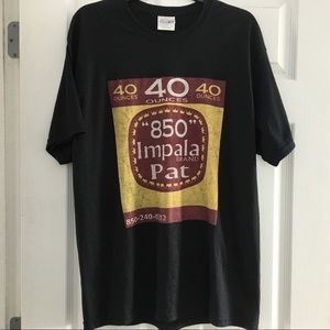 Hanes Heavyweight 50/50 Cotton/ Graphic Tee -SZ L